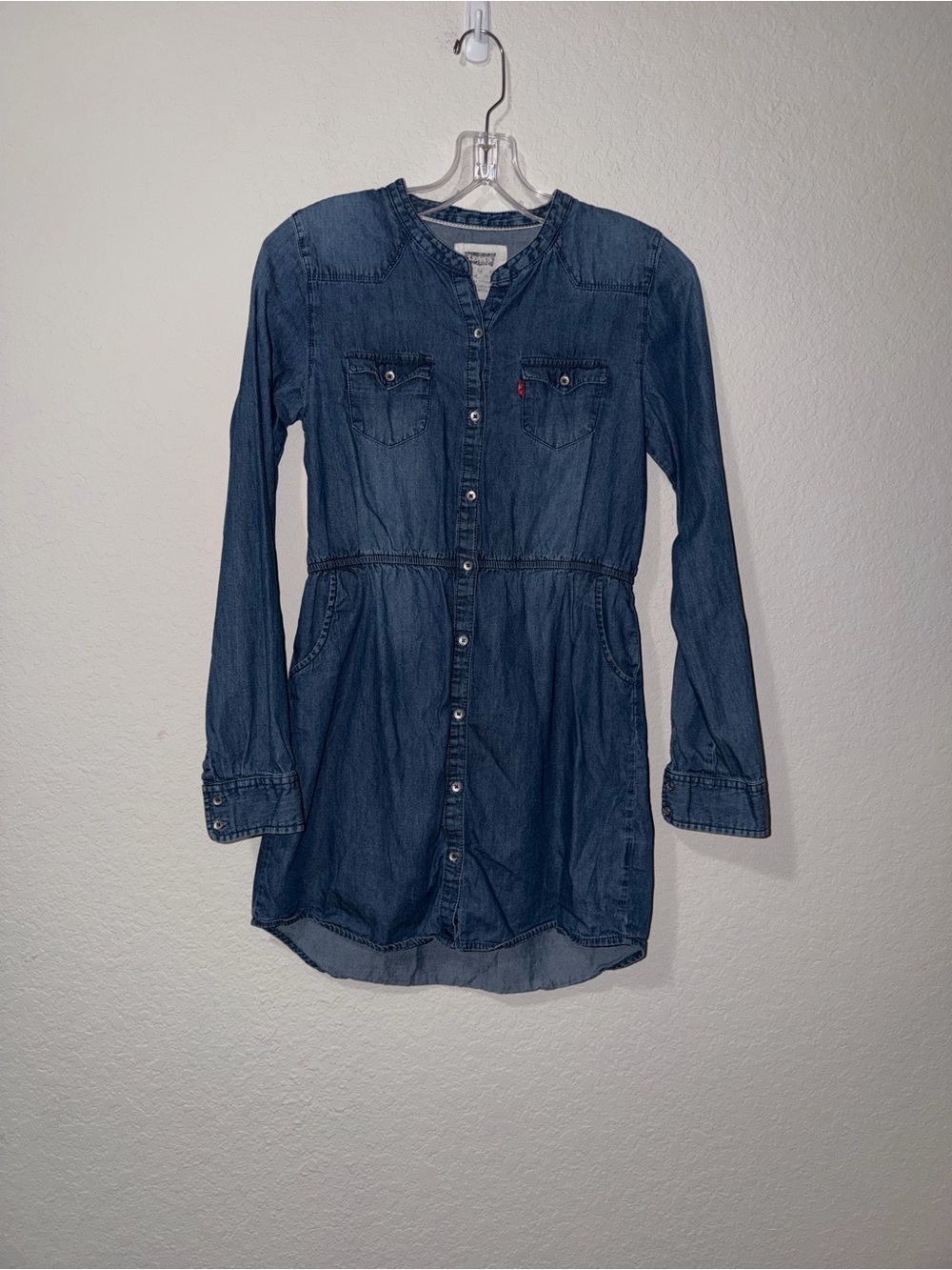 Levi's Blue Denim Button Front Dress